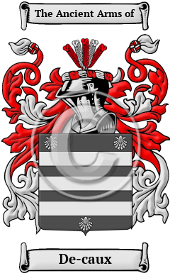 De-caux Family Crest Download (JPG) Heritage Series - 300 DPI