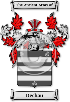 Dechau Family Crest Download (jpg) Legacy Series - 150 DPI