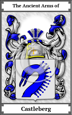 Castleberg Family Crest Download (JPG)  Book Plated - 150 DPI