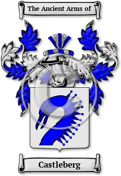 Castleberg Family Crest Download (jpg) Legacy Series - 150 DPI