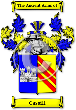 Cassill Family Crest Download (jpg) Legacy Series - 150 DPI