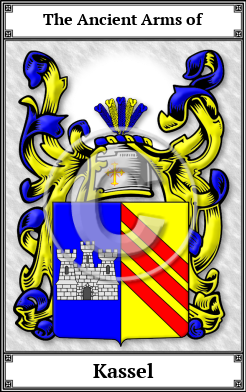 Kassel Family Crest Download (JPG)  Book Plated - 150 DPI