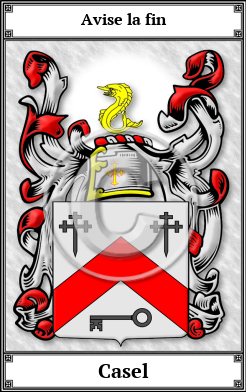 Casel Family Crest Download (JPG)  Book Plated - 150 DPI