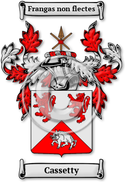 Cassetty Family Crest Download (jpg) Legacy Series - 150 DPI
