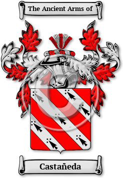 Castañeda Family Crest Download (jpg) Legacy Series - 150 DPI