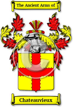 Chateauvieux Family Crest Download (jpg) Legacy Series - 150 DPI