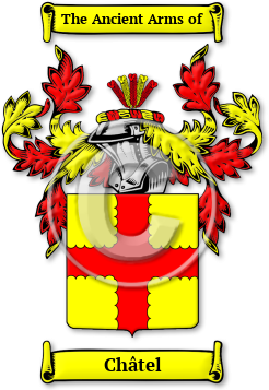 Châtel Family Crest Download (jpg) Legacy Series - 150 DPI