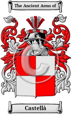 Castellà Family Crest Download (JPG) Heritage Series - 300 DPI