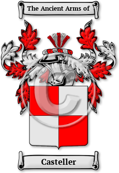 Casteller Family Crest Download (jpg) Legacy Series - 150 DPI