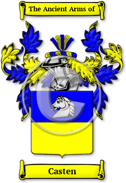 Casten Family Crest Download (jpg) Legacy Series - 150 DPI
