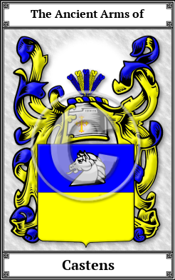 Castens Family Crest Download (JPG)  Book Plated - 150 DPI
