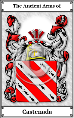 Castenada Family Crest Download (JPG) Book Plated - 600 DPI