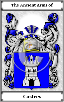 Castres Family Crest Download (JPG)  Book Plated - 150 DPI