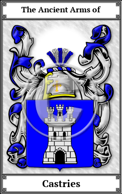 Castries Family Crest Download (JPG)  Book Plated - 150 DPI