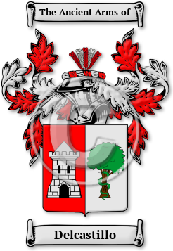Delcastillo Family Crest Download (jpg) Legacy Series - 150 DPI