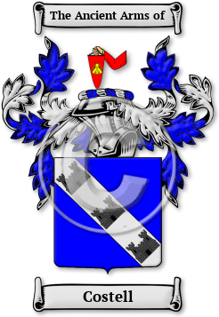 Costell Family Crest Download (jpg) Legacy Series - 150 DPI