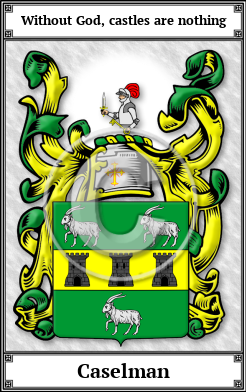 Caselman Family Crest Download (JPG)  Book Plated - 150 DPI