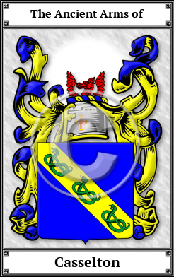 Casselton Family Crest Download (JPG)  Book Plated - 150 DPI