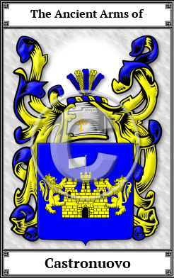 Castronuovo Family Crest Download (JPG)  Book Plated - 150 DPI