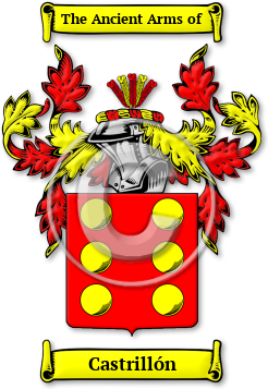 Castrillón Family Crest Download (jpg) Legacy Series - 150 DPI