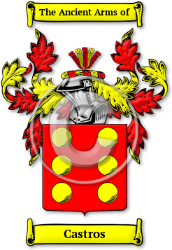 Castros Family Crest Download (jpg) Legacy Series - 150 DPI