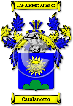 Catalanotto Family Crest Download (jpg) Legacy Series - 150 DPI