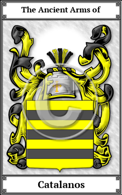 Catalanos Family Crest Download (JPG)  Book Plated - 150 DPI