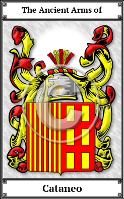 Cataneo Family Crest Download (JPG)  Book Plated - 150 DPI