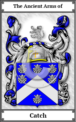 Catch Family Crest Download (JPG)  Book Plated - 150 DPI