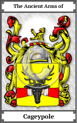 Cageypole Family Crest Download (JPG)  Book Plated - 150 DPI