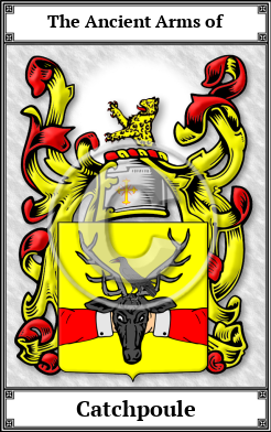Catchpoule Family Crest Download (JPG)  Book Plated - 150 DPI