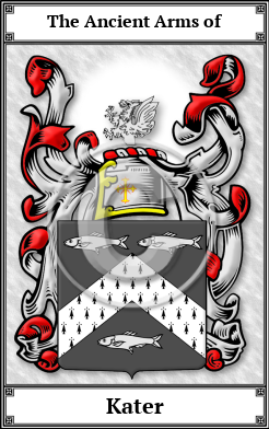 Kater Family Crest Download (JPG)  Book Plated - 150 DPI