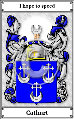 Cathart Family Crest Download (JPG)  Book Plated - 150 DPI