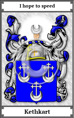 Kethkart Family Crest Download (JPG)  Book Plated - 150 DPI