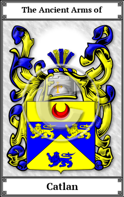 Catlan Family Crest Download (JPG)  Book Plated - 150 DPI