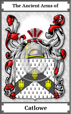 Catlowe Family Crest Download (JPG)  Book Plated - 150 DPI