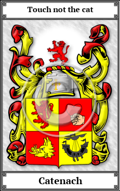 Catenach Family Crest Download (JPG)  Book Plated - 150 DPI