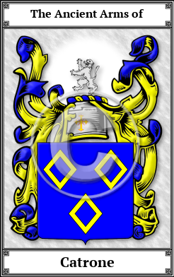 Catrone Family Crest Download (JPG)  Book Plated - 150 DPI