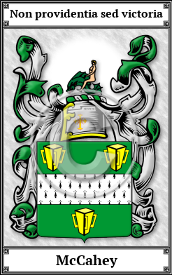 McCahey Family Crest Download (JPG) Book Plated - 600 DPI
