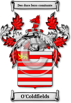 O'Coldfields Family Crest Download (jpg) Legacy Series - 150 DPI