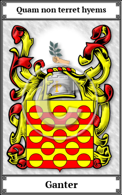 Ganter Family Crest Download (JPG)  Book Plated - 150 DPI