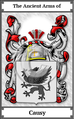 Causy Family Crest Download (JPG)  Book Plated - 150 DPI