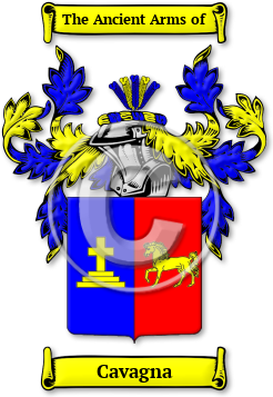 Cavagna Family Crest Download (jpg) Legacy Series - 150 DPI