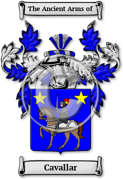 Cavallar Family Crest Download (jpg) Legacy Series - 150 DPI