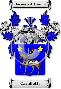 Cavalletti Family Crest Download (jpg) Legacy Series - 150 DPI