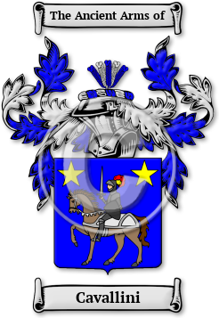 Cavallini Family Crest Download (jpg) Legacy Series - 150 DPI
