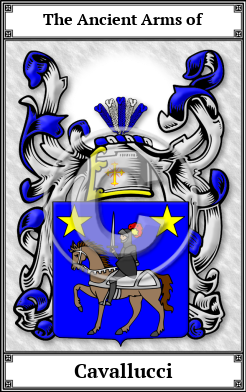 Cavallucci Family Crest Download (JPG)  Book Plated - 150 DPI