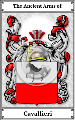 Cavallieri Family Crest Download (JPG)  Book Plated - 150 DPI