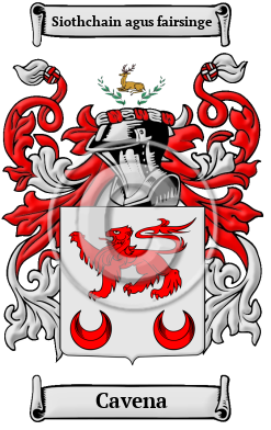 Cavena Family Crest/Coat of Arms