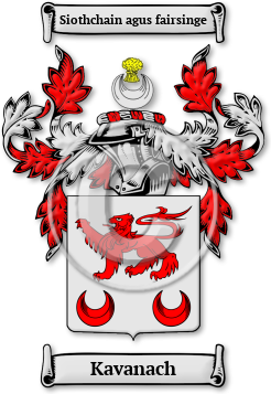 Kavanach Family Crest Download (JPG) Legacy Series - 600 DPI